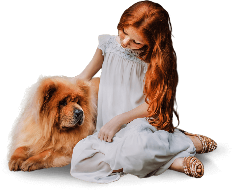 Girl With Dog